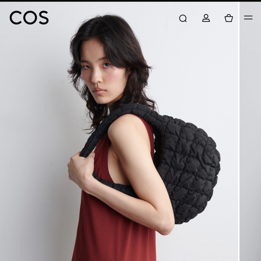 COS Quilted Black Shoulder Bag